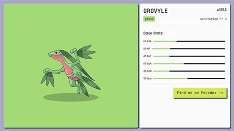 grovyle stats|Grovyle .